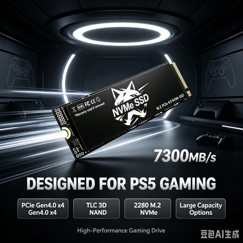 Pc Gaming Ps5 - SSD-накопитель HS M.2 NVMe 7300 МБ/с,
