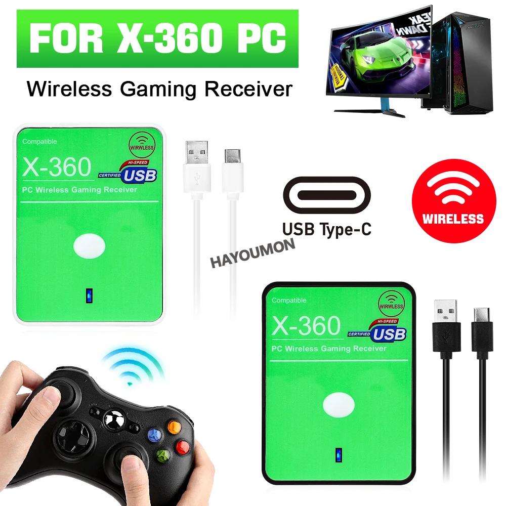 Pc Gaming Xbox Controller - Беспроводной игровой приемник, USB-контроллер, конвертер геймпада,
