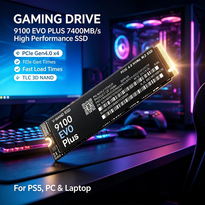 Pc Gaming Ps5 - Внутренний SSD-накопитель M.2 NVMe 7400 МБ/с