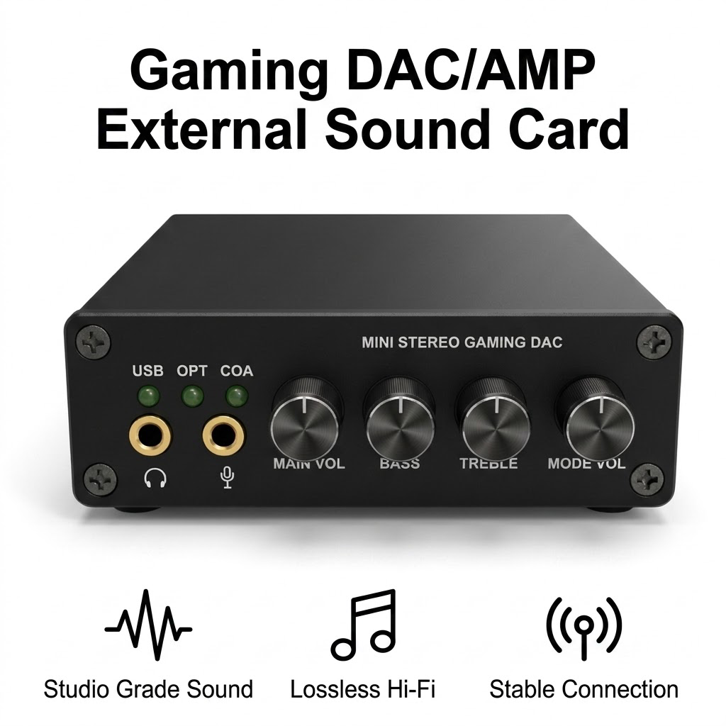 Pc Gaming Ps5 - Мини-игровой DAC-усилитель для наушников, внешняя звуковая